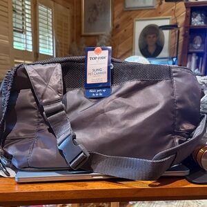 Top Paw Charcoal Sling Pet Carrier